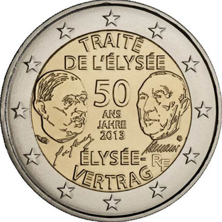 Γαλλία 2€ Συνθήκη Ελισσαίου 2013