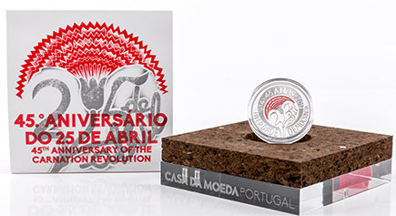 Πορτογαλία 5€ 45 Χρόνια της 25ης Απριλίου 2019 Proof Silver