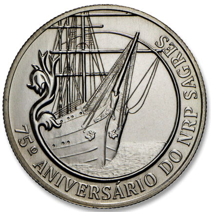 Πορτογαλία 2,50 € 75η επέτειος. Σχολικό πλοίο Sagres 2012