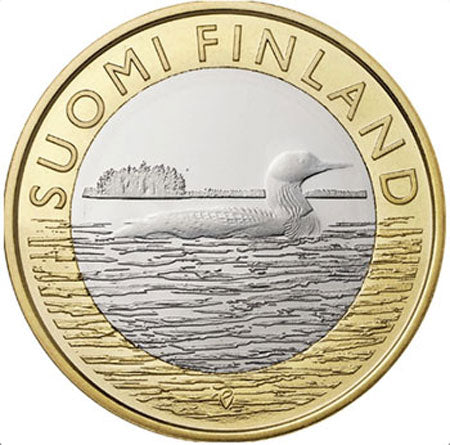 Φινλανδία 5€ Savonia Proof Grebe 2014