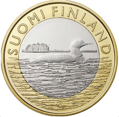 Φινλανδία 5€ Savonia Proof Grebe 2014