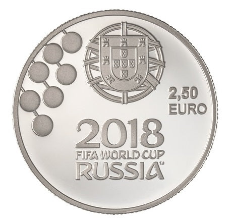 Πορτογαλία 2,50 € Παγκόσμιο Κύπελλο Ποδοσφαίρου Ρωσία 2018