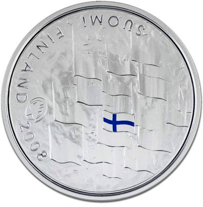 Φινλανδία 10 € 90 Χρόνια Φινλανδικής Σημαίας 2008