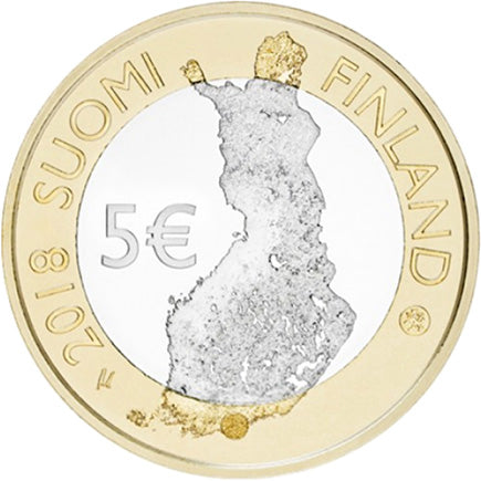 Φινλανδία 5 € Τοπία Tammerkoski 2018
