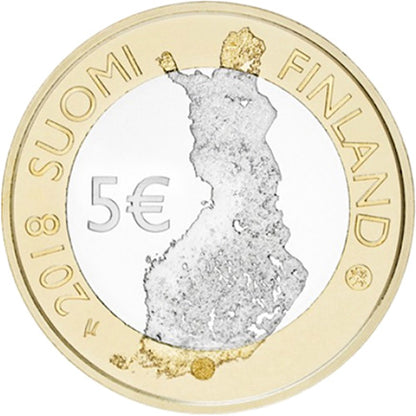Φινλανδία 5 € Τοπία Tammerkoski 2018
