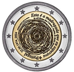 Πορτογαλία 2 € 25 Απριλίου 50 Χρόνια Ελευθερίας 2024