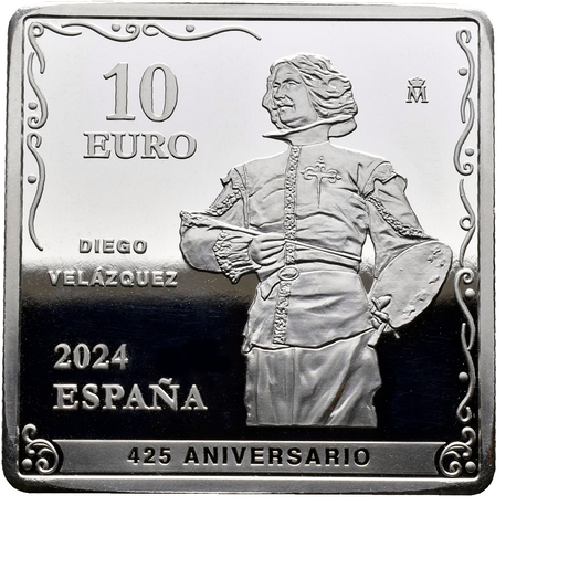Ισπανία 10€ "425 Anniversary of Velázquez" (VENUS ESPEJO) 2024 Silver