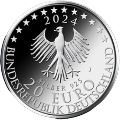 Γερμανία 20 € 300 χρόνια από τη γέννηση του Immanuel Kant” Silver 2024