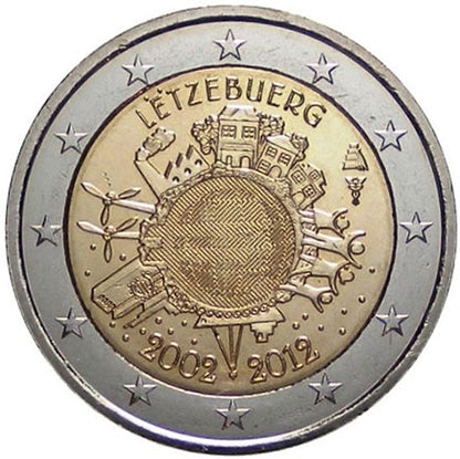 Λουξεμβούργο 2 € 10 χρόνια Euro 2012
